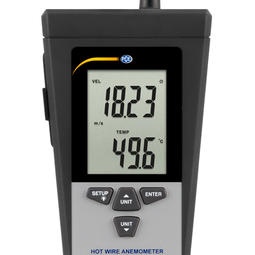 Thermo-Anemometer PCE-423-ICA incl. ISO calibration certificate