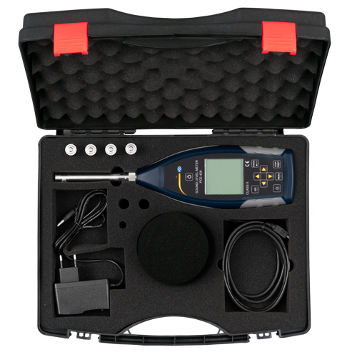Class 2 Data Logging Noise Meter / Sound Meter PCE-428-Kit-N & Sound Calibrator