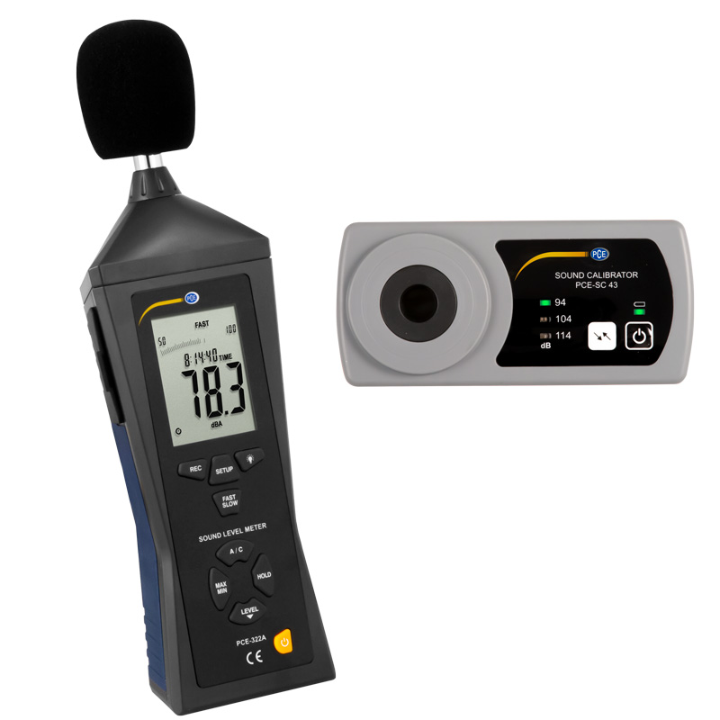Noise Meter / Sound Meter with Calibrator PCE-322-SC43