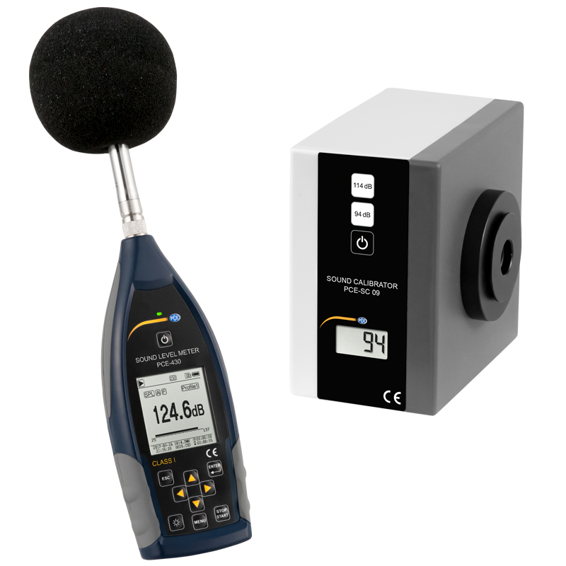Class 1 Noise Meter PCE-430 with Calibrator