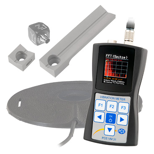 Human Vibration Meter with Hand-Arm and Whole-Body Sensors PCE-VM 31-HAWB