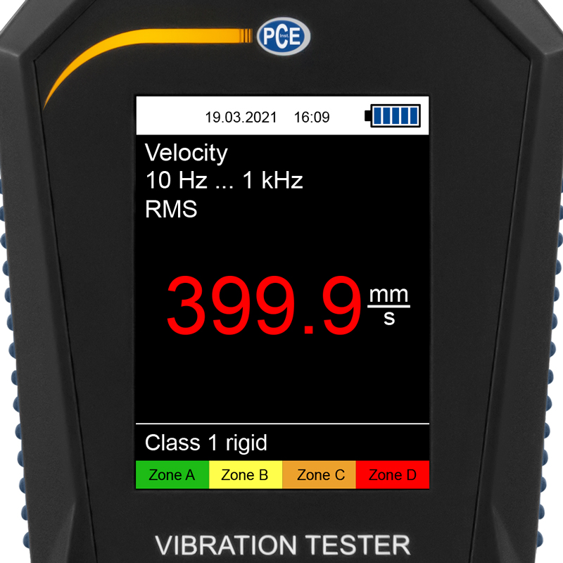 Vibration Meter PCE-VT 3900-ICA incl. ISO Calibration Certificate