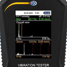 Vibration Meter PCE-VT 3900-ICA incl. ISO Calibration Certificate