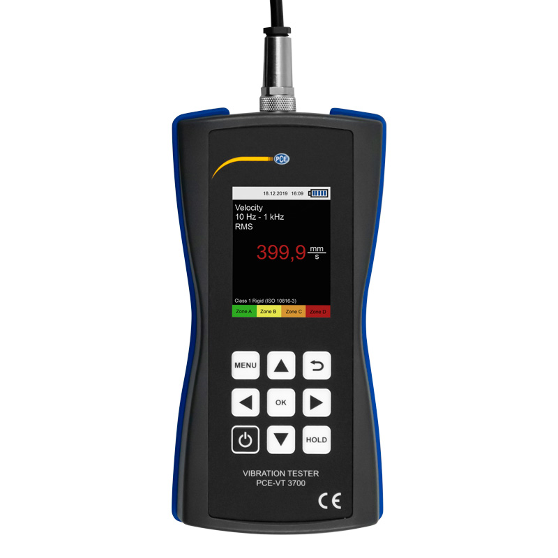 Vibration Meter PCE-VT 3700S-ICA incl. ISO Calibration Certificate