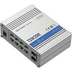 Ethernet Switch with 8 POE Ethernet Ports and 2 SFP Ports