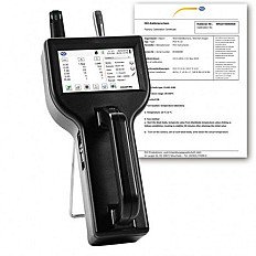 Air Quality Meter PCE-PQC 10EU Measuring Range 0.3 to 25 μm, Factory calibrated at 0.3, 0.5, 1.0, 2.5, 5.0, 10.0 μm