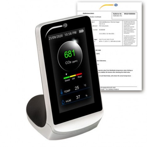 Air Quality Meter PCE-CMM 5-ICA Incl. CO2 analyzer, temperature and humidity