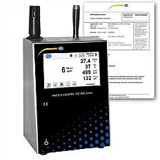 Air Quality Meter PCE-PQC 22EU Incl. CO2 sensor, Temperature and humidity measurement